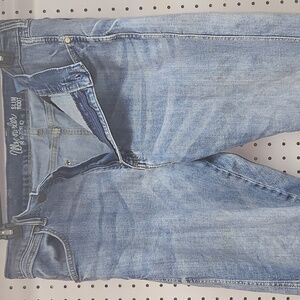 Wrangler Retro Slim Boot Straight Medium Wash Jeans Blue Size 38x34